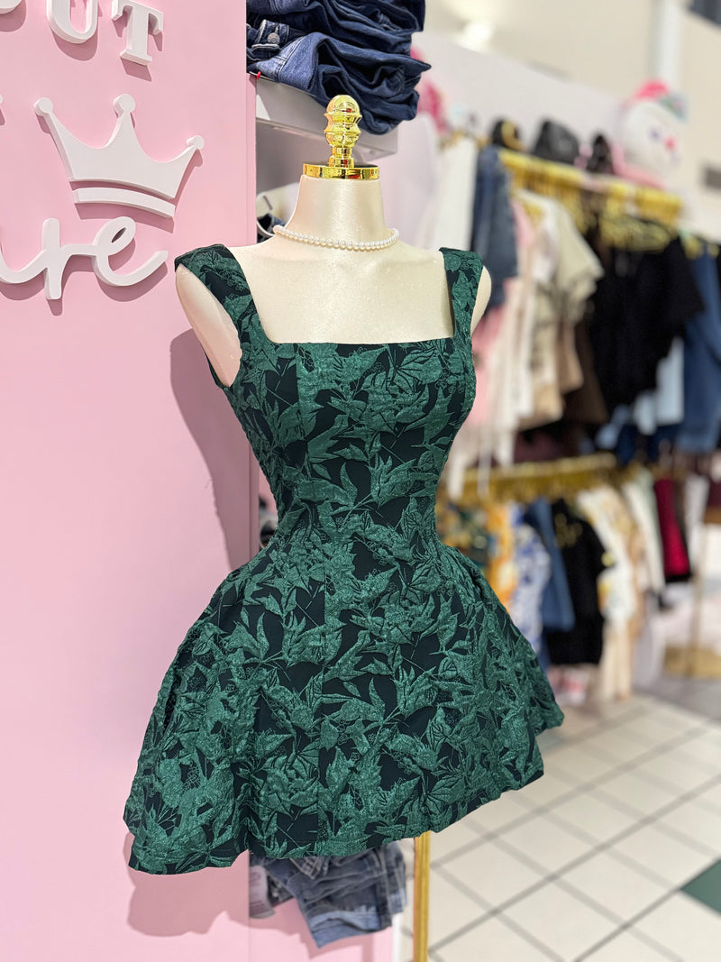 Hunter Bloom Jacquard Mini Dress
