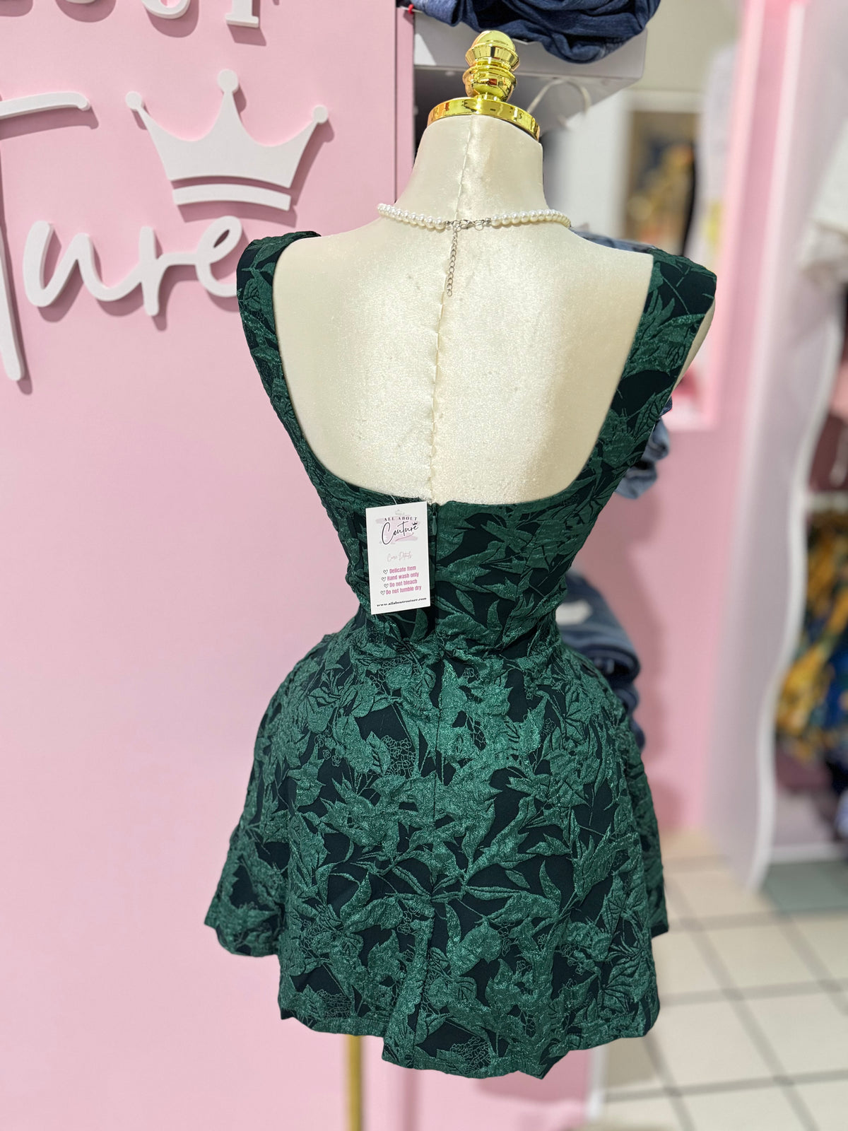 Hunter Bloom Jacquard Mini Dress