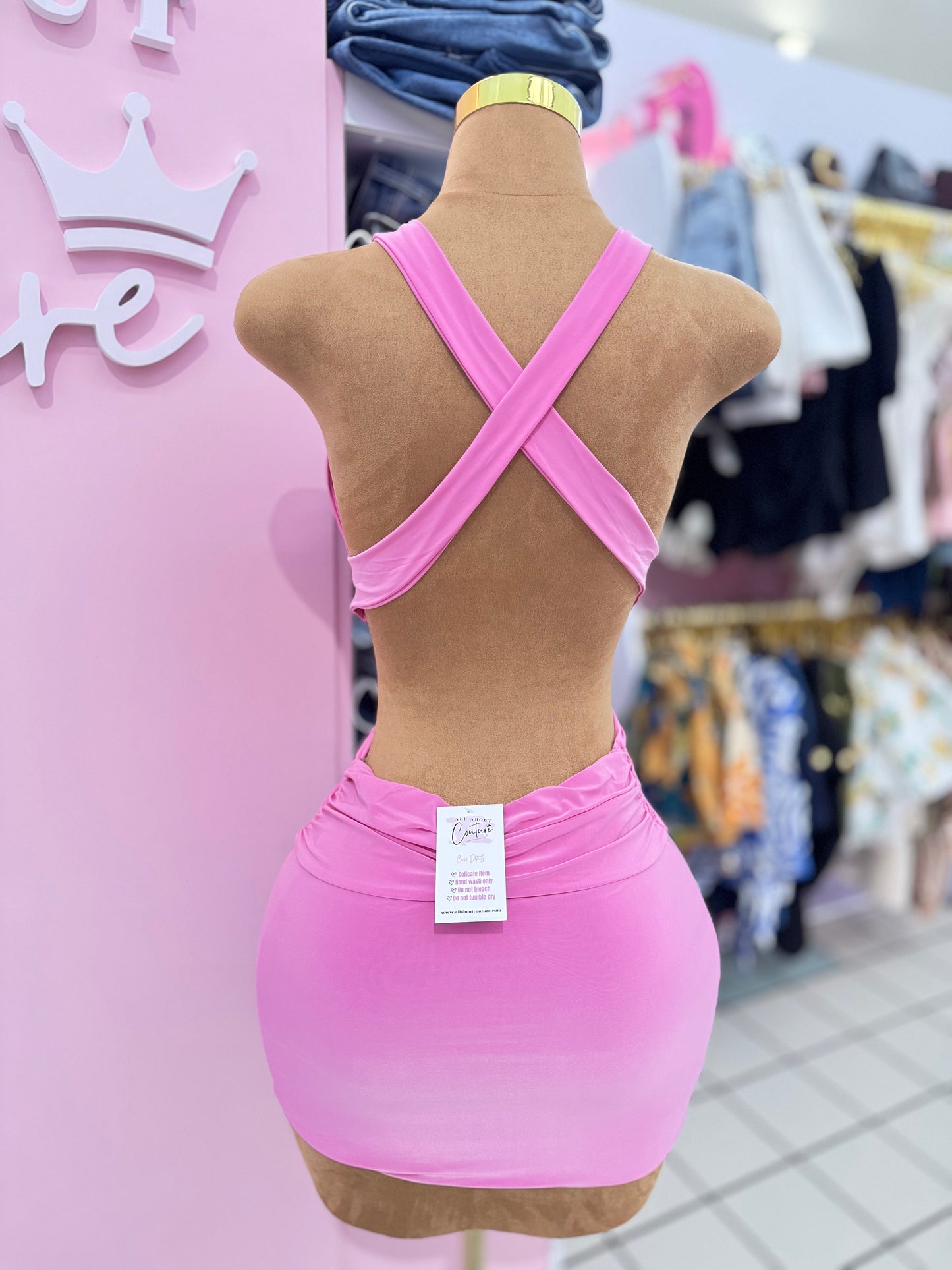 Pink Temptation Mini Dress