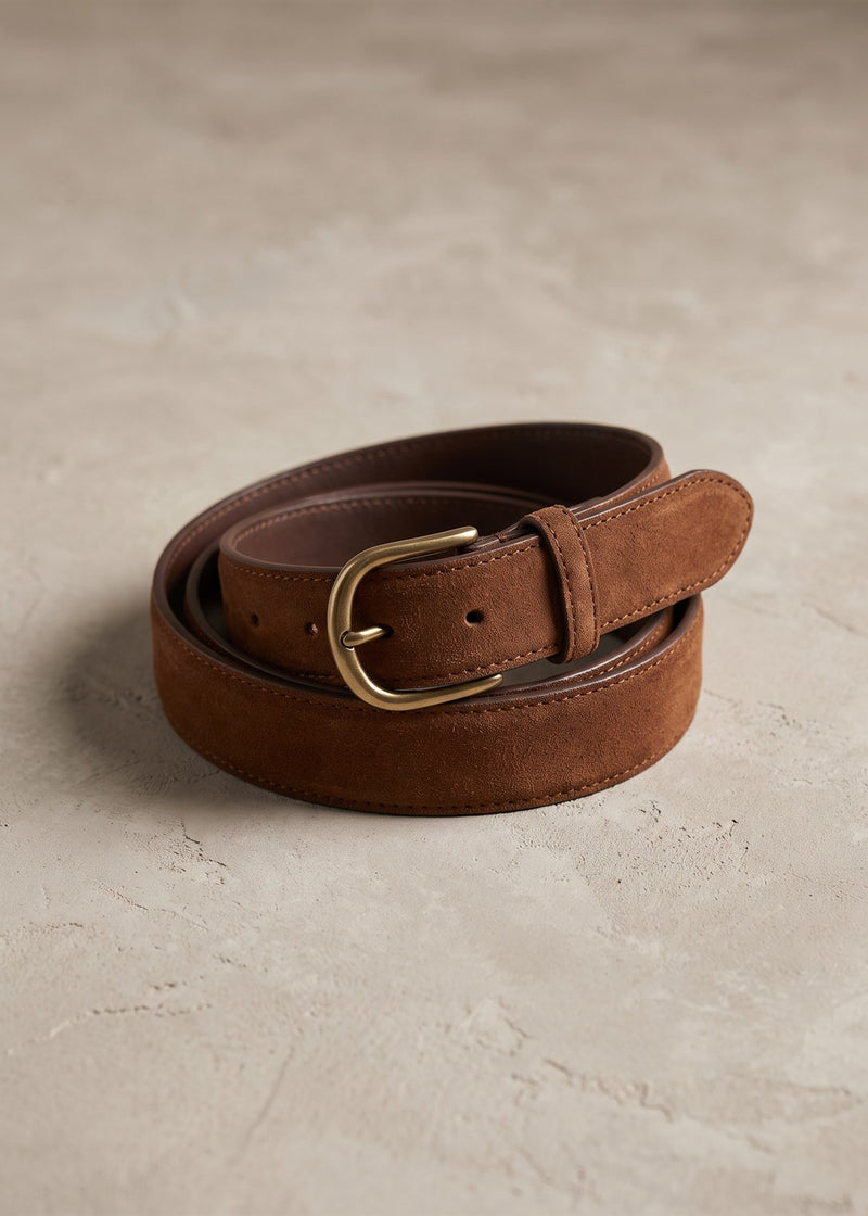 Chestnut Suede Belt — photo 1