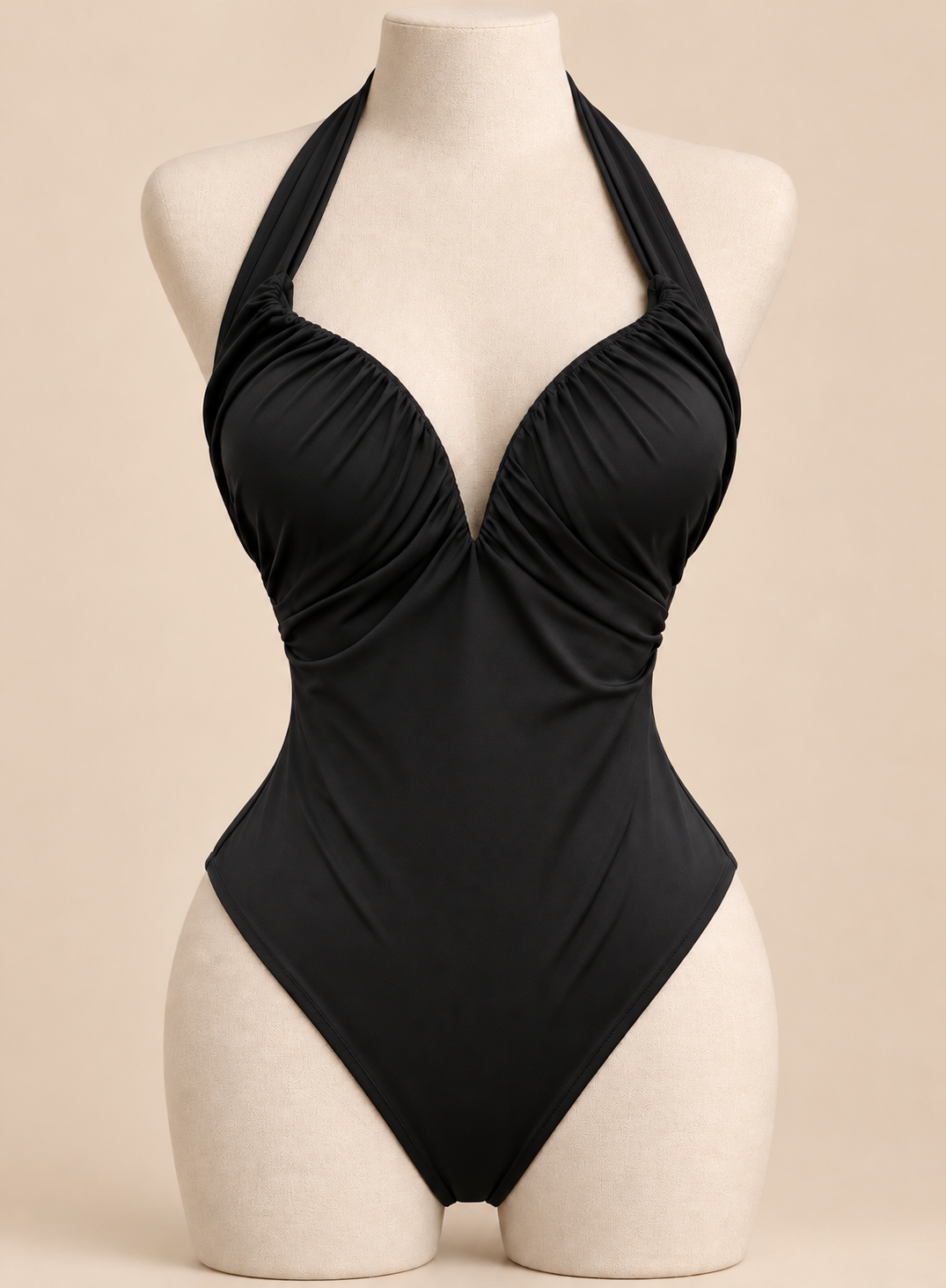 Black Desire Halter Bodysuit