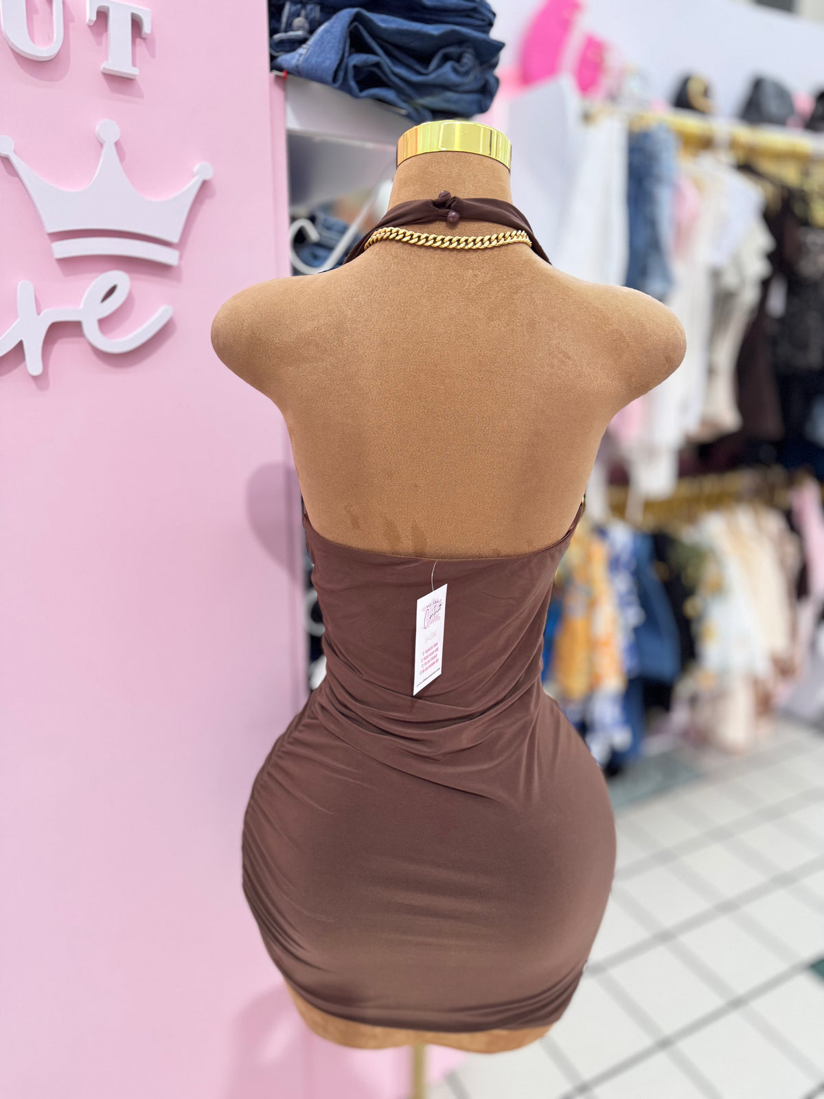 Brown Sugar Mini Dress