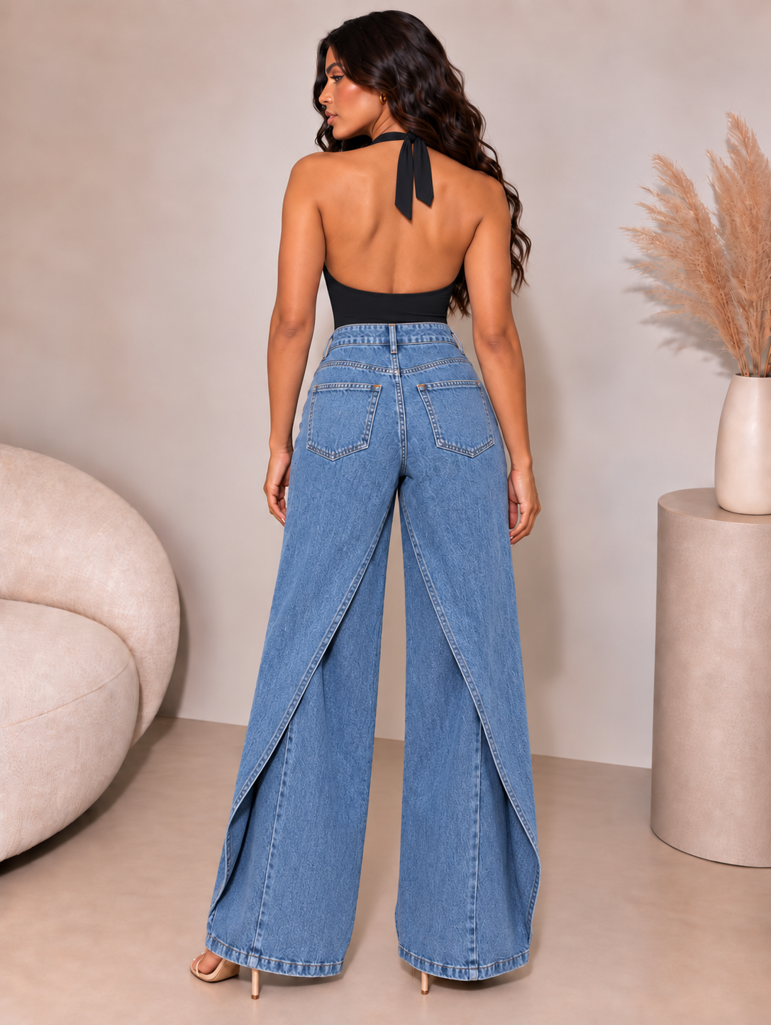 Crossline Wide Leg Jeans