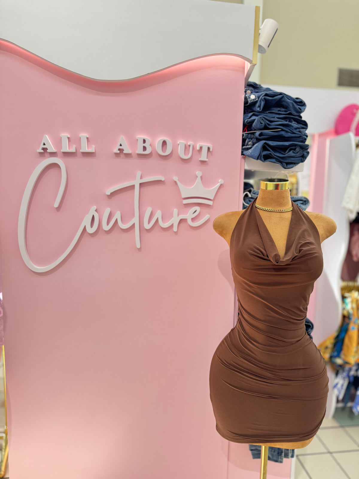 Brown Sugar Mini Dress