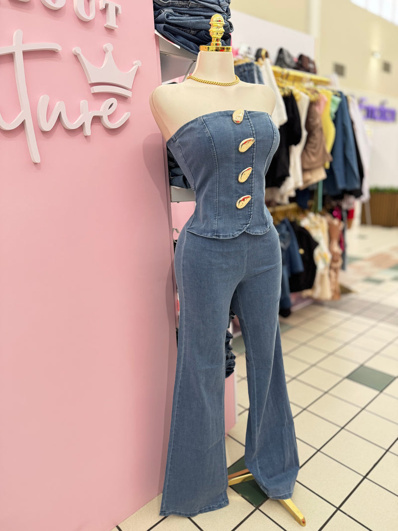 Denim Affair Jumpsuit