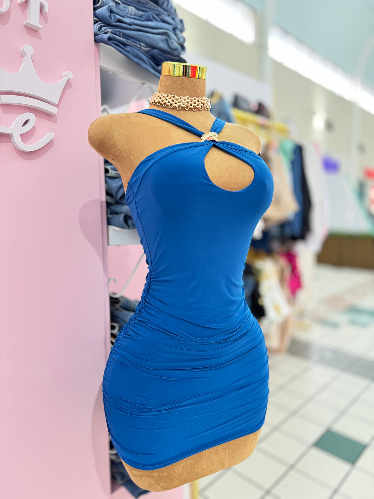 Teal Mini Dress