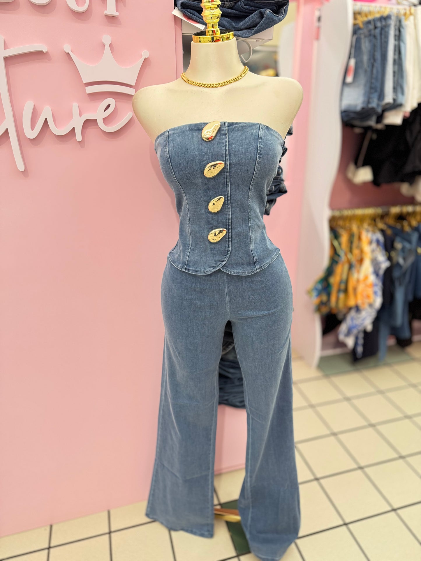 Denim Affair Jumpsuit