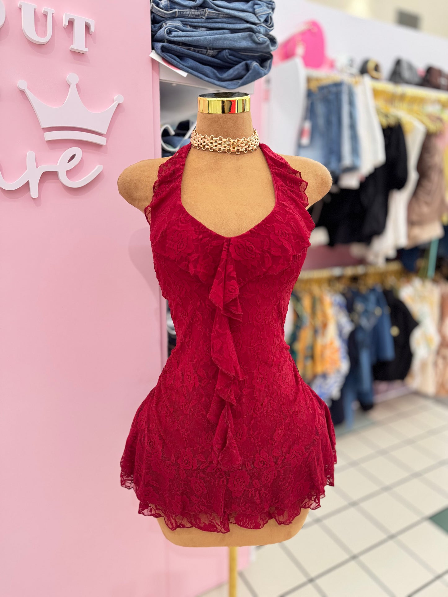 Romance Lace Mini Dress