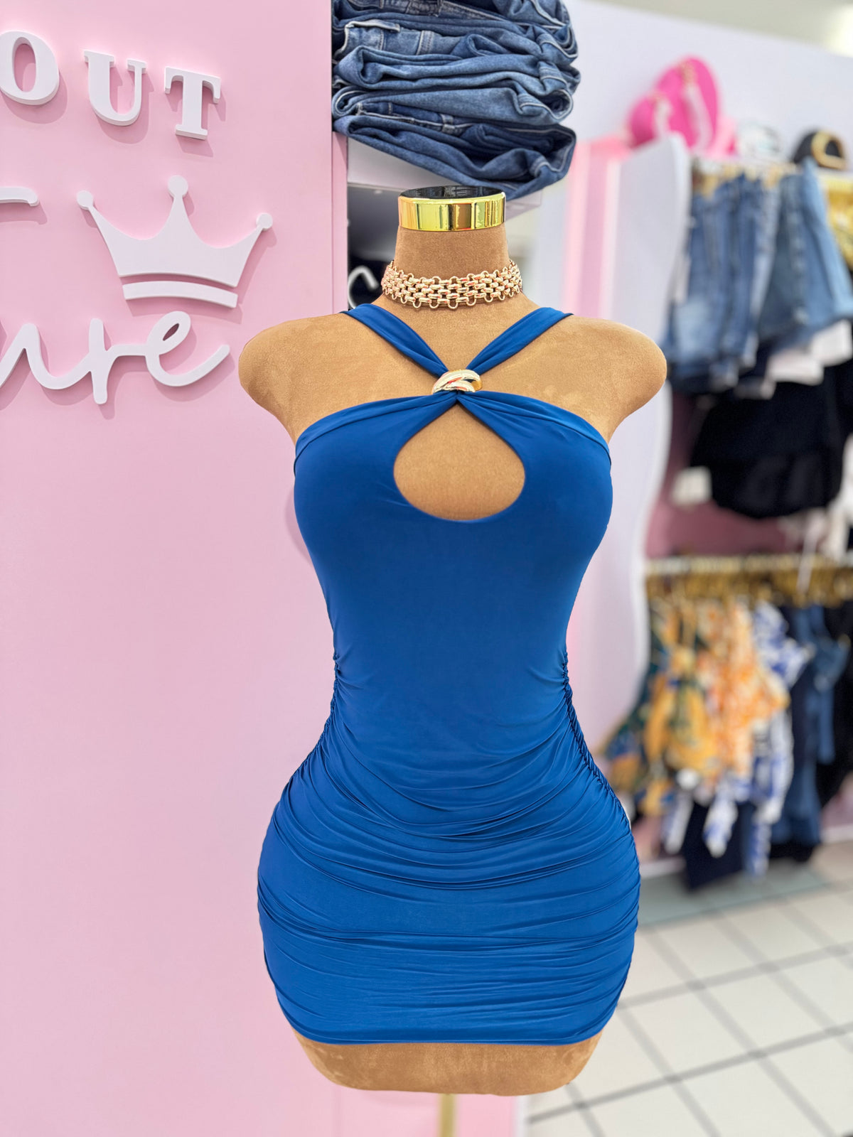 Teal Mini Dress