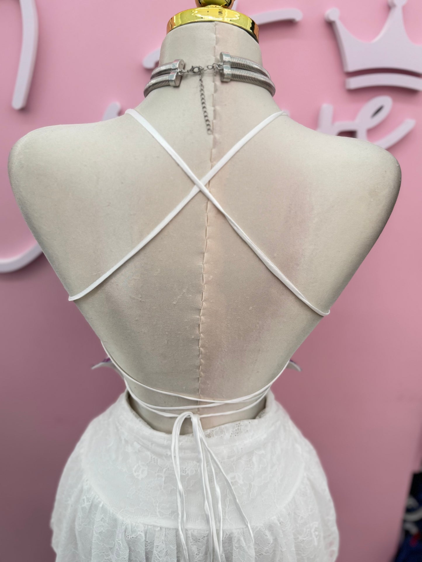 Butterfly Embellished Crop Top