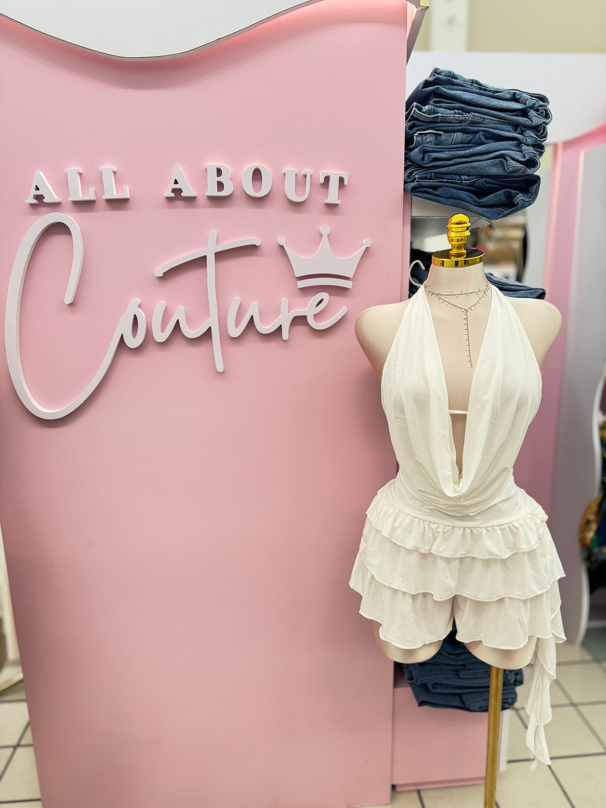 Ivory Afterglow Romper