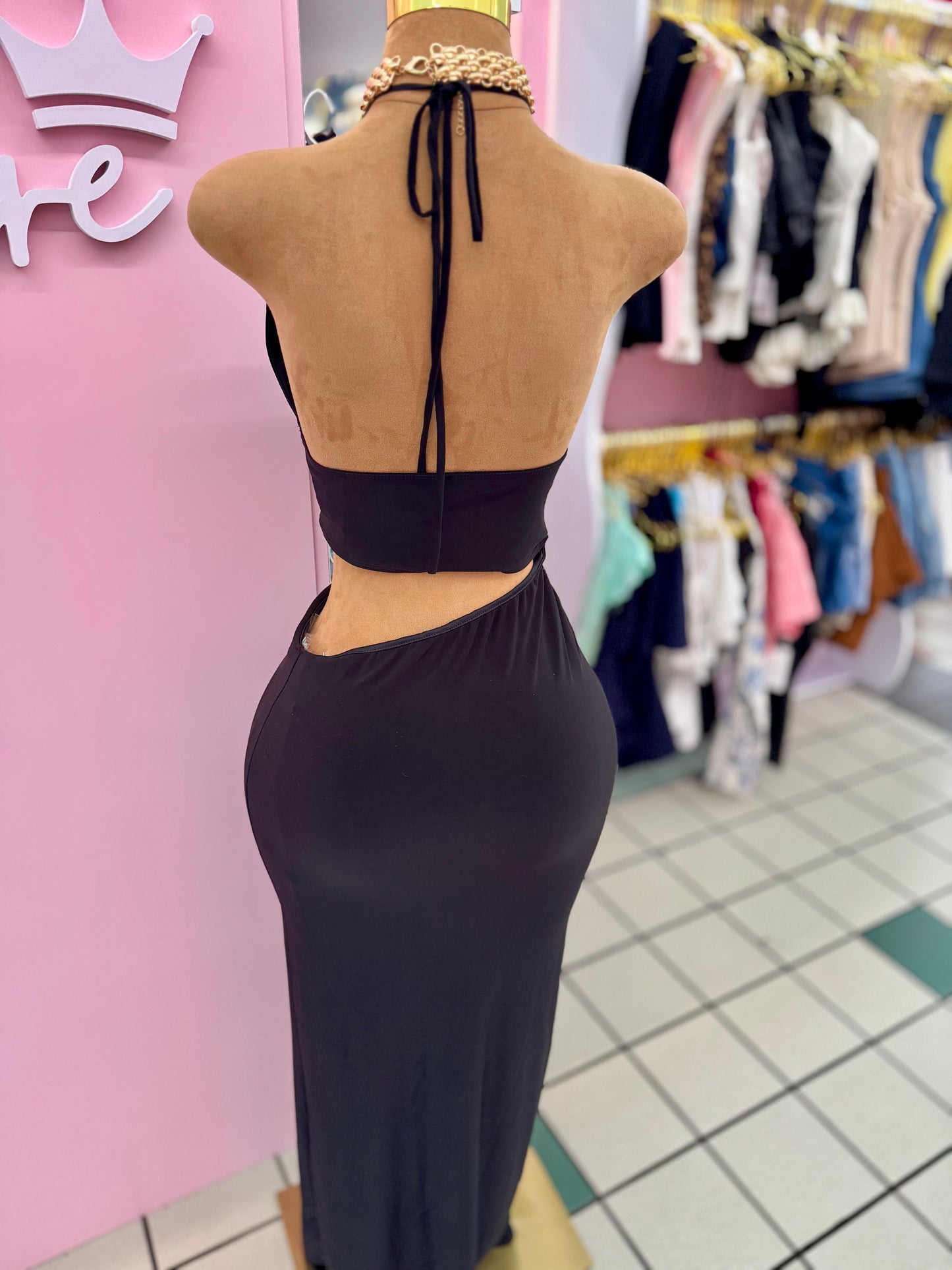 After Dark Cutout Maxi Dress