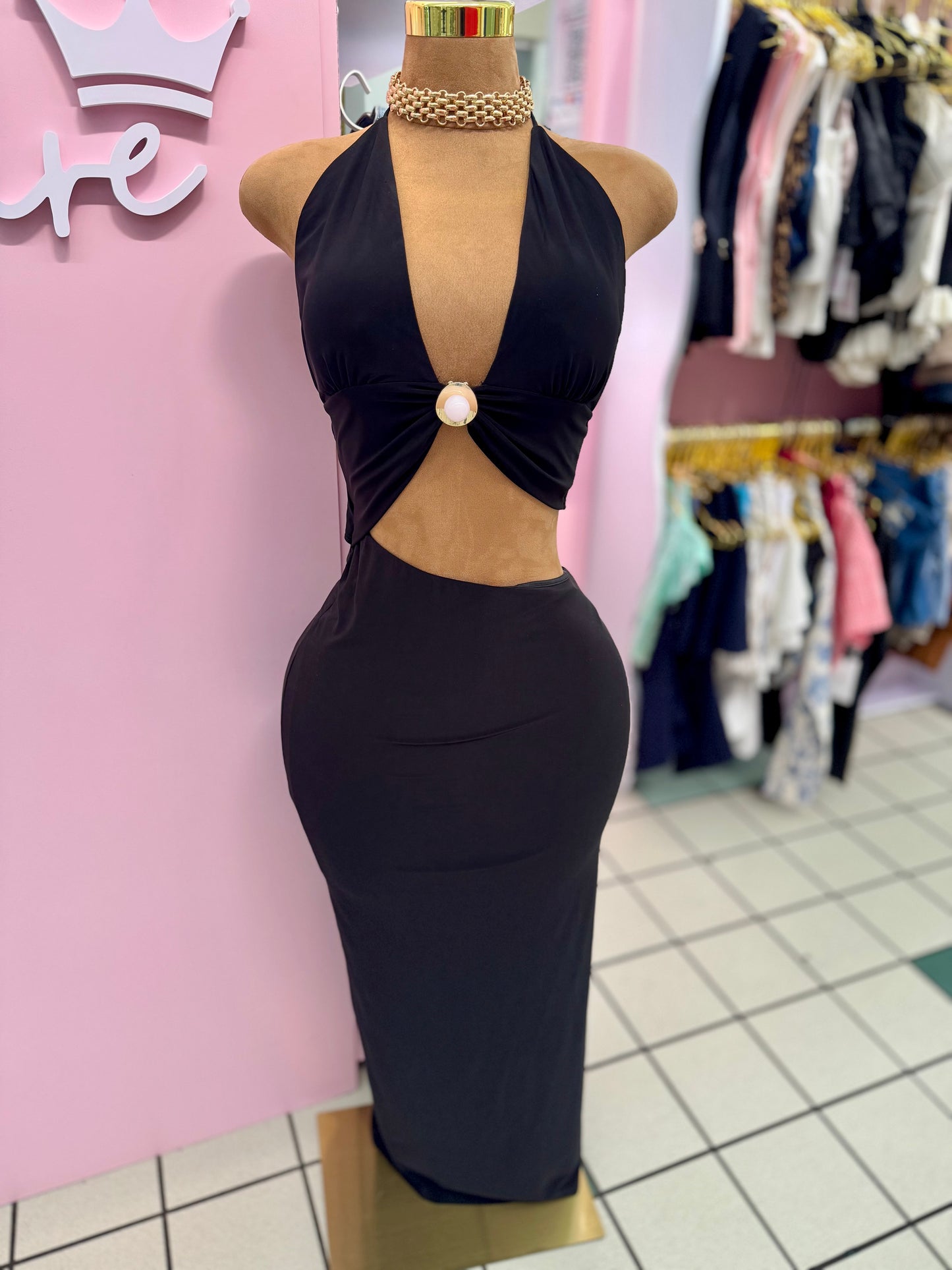 After Dark Cutout Maxi Dress