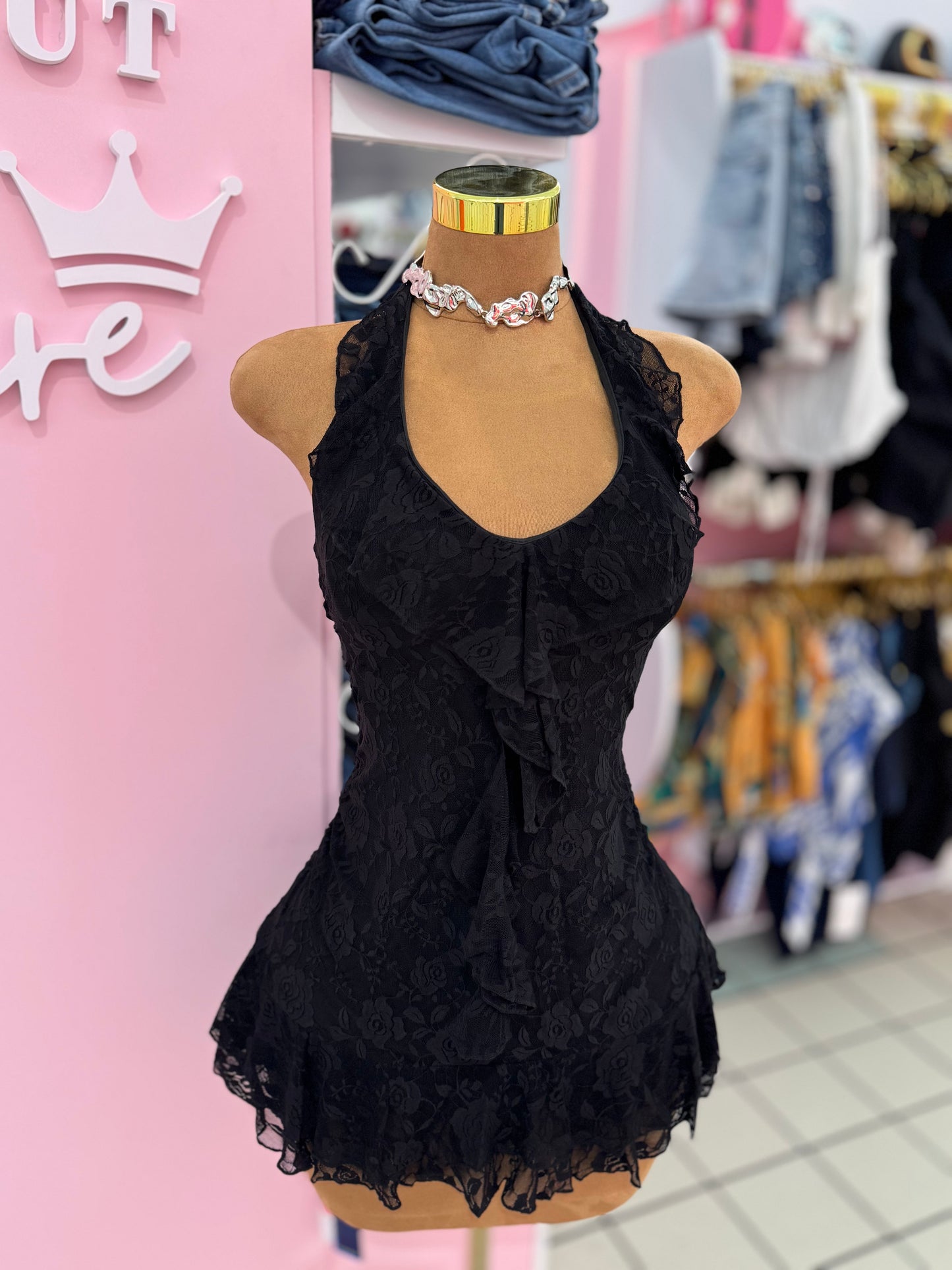 After Hours Lace Mini Dress
