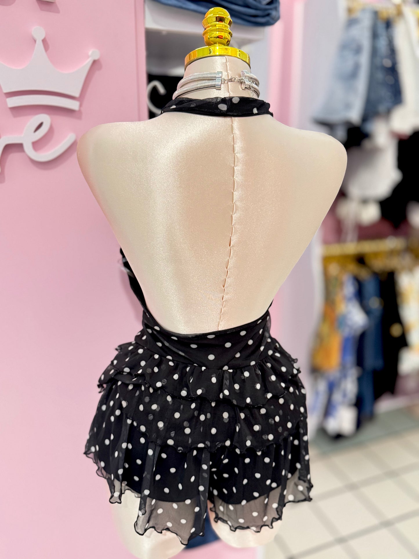 Parisian Polka Dot Romper