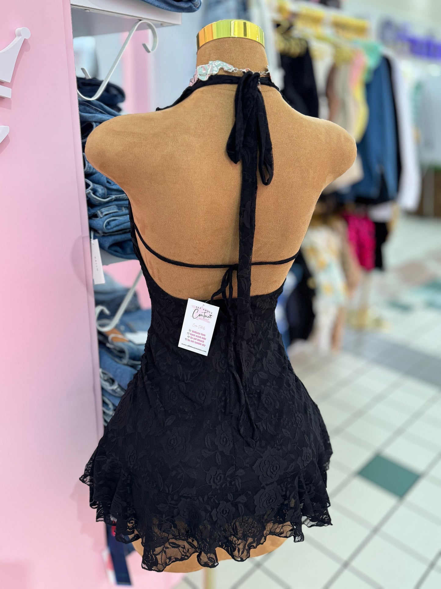 After Hours Lace Mini Dress