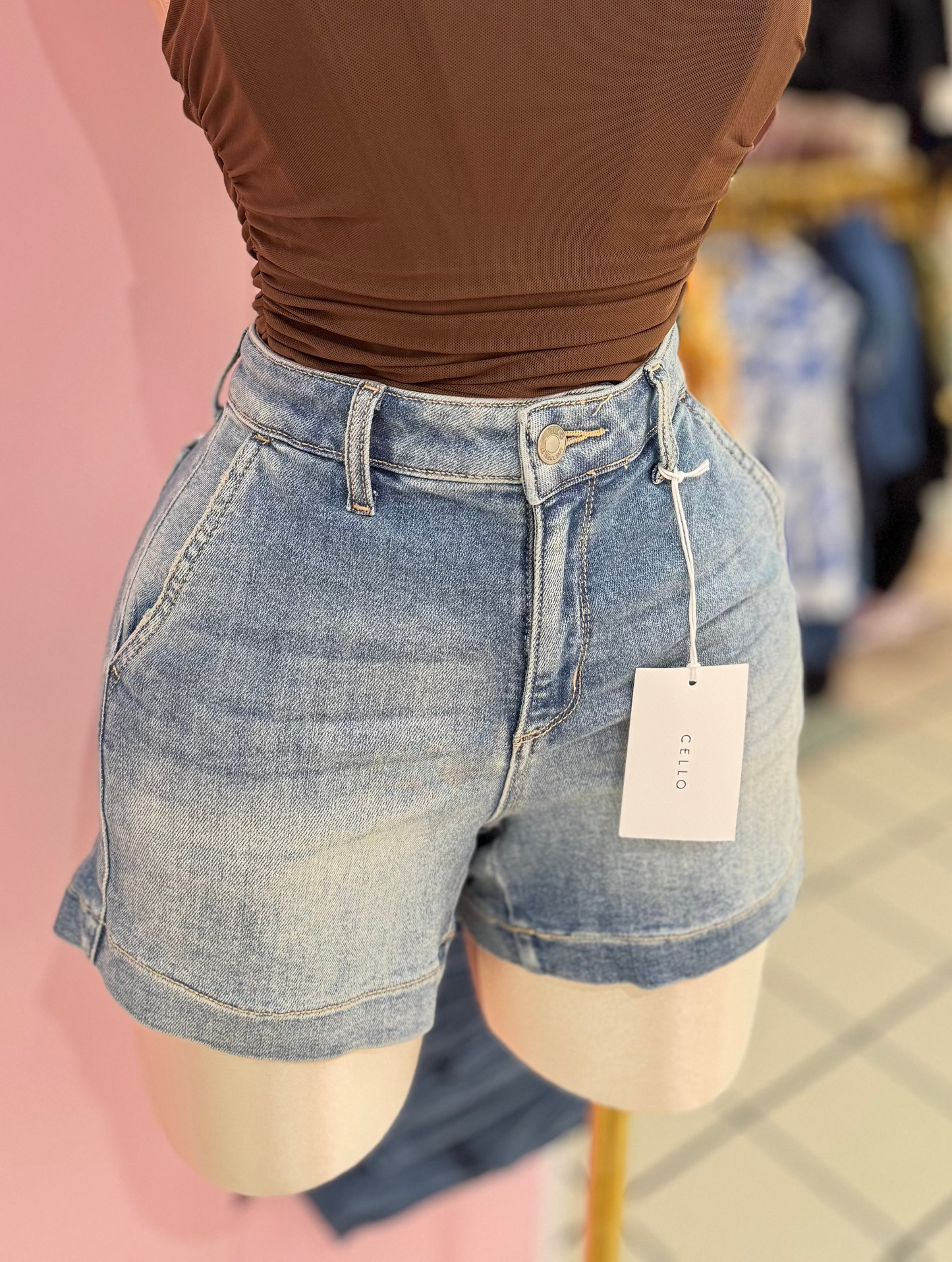 Perfect Curve High-Rise Denim Shorts
