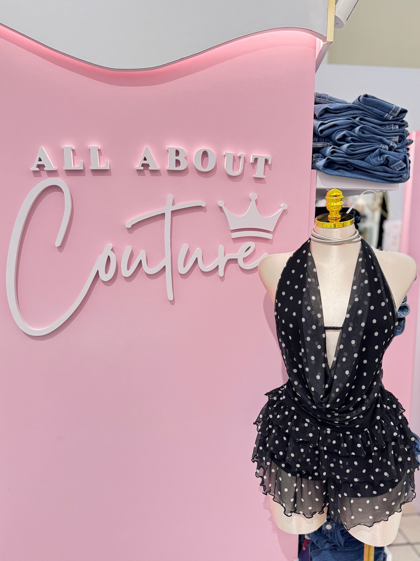 Parisian Polka Dot Romper