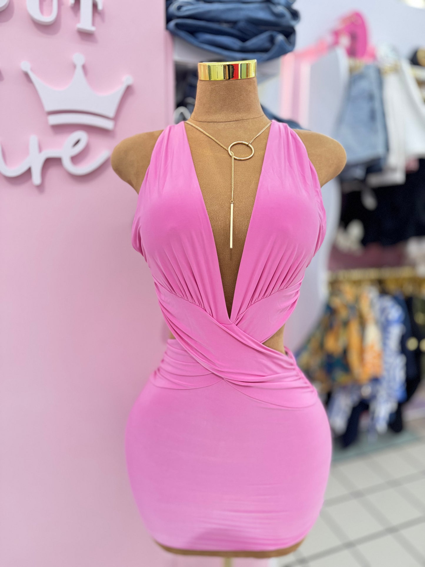 Pink Temptation Mini Dress