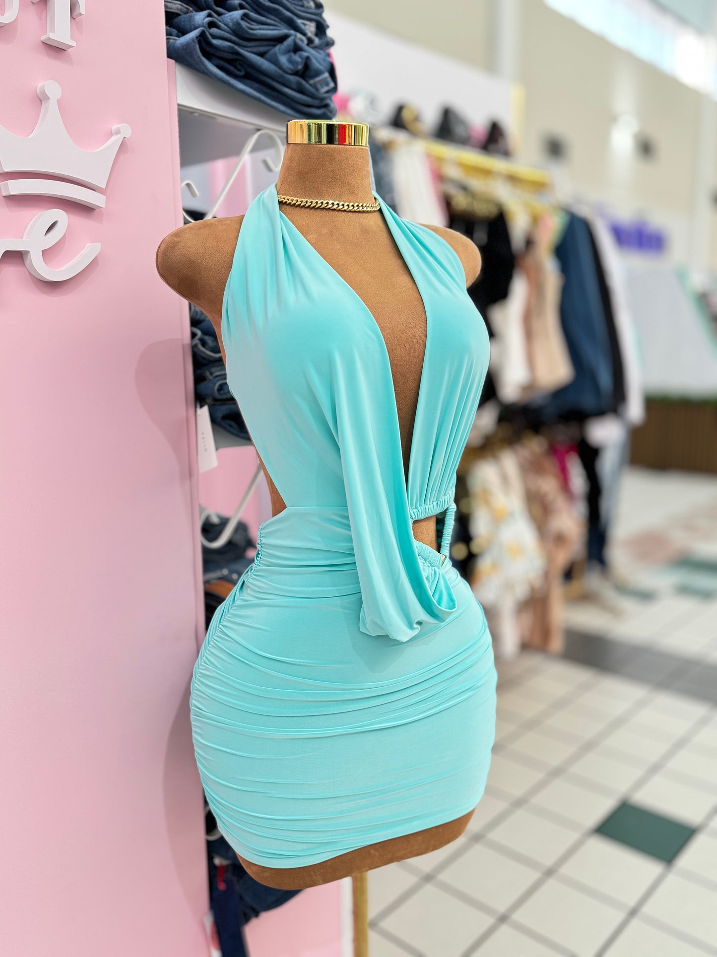 Aqua Allure Mini Dress