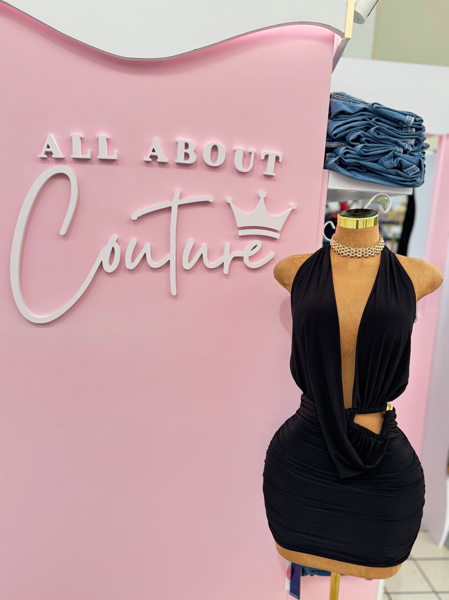 Noir Desire Mini Dress