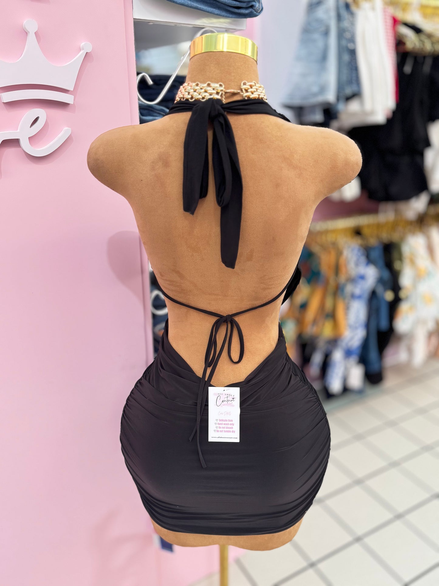 Noir Desire Mini Dress