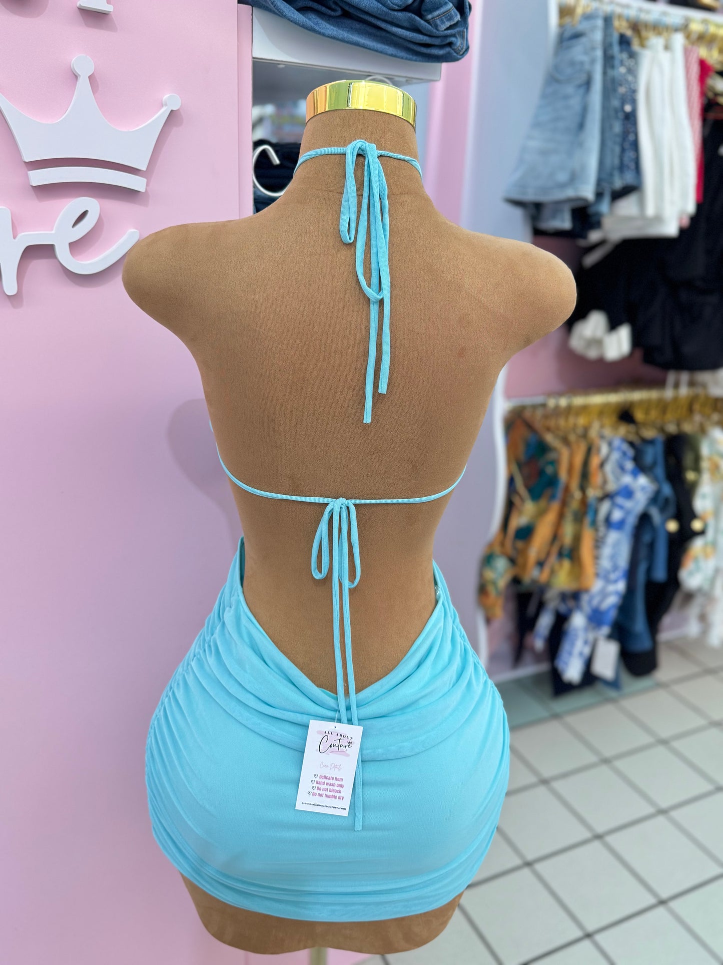 Blue Lagoon Mini Dress