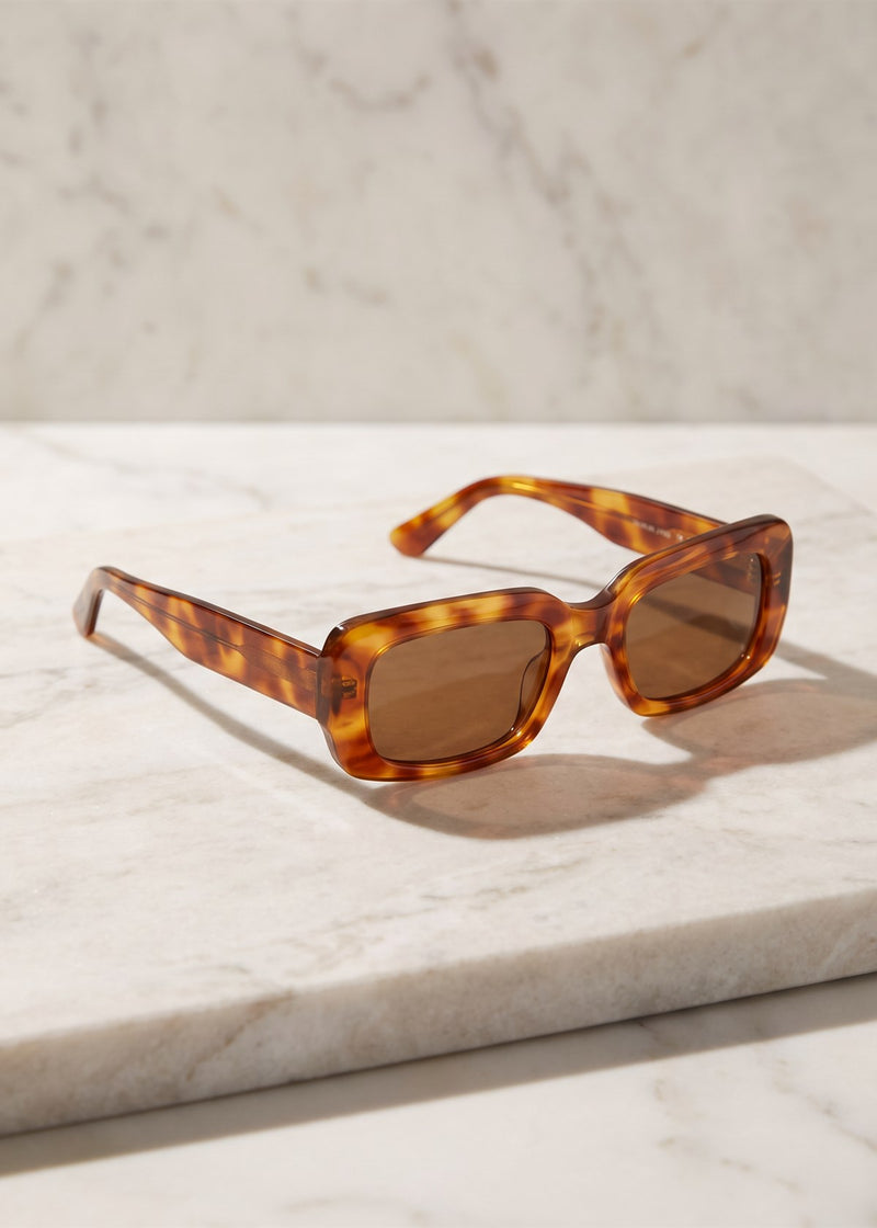Havana Rectangle Sunglasses — photo 1